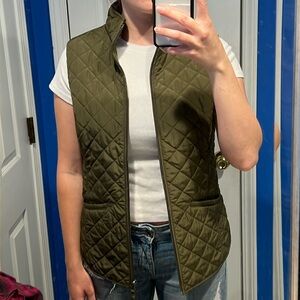Van Heusen Women's Olive Green Quilted Vest